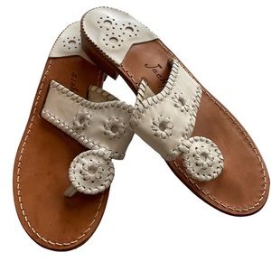 Jack Rodgers White Sandals
